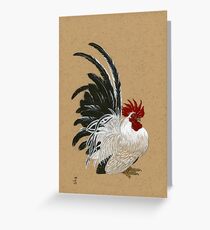 Japanese Bantam Rooster Greeting Card