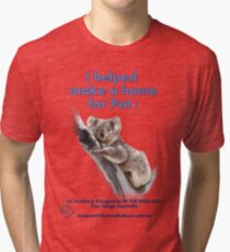 Make a Home for Pat - light background Tri-blend T-Shirt