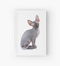 Charming kitty cat sphynx without hair Hardcover Journal