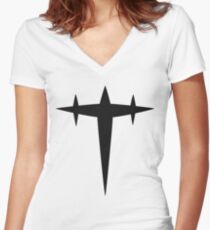 3-Stars Goku Shirt Women's Fitted V-Neck T-Shirt