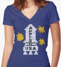 DANNY'S SWEATER Women's Fitted V-Neck T-Shirt