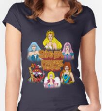 She-Ra Princess of Power - Girls of The Great Rebellion - Color Women's Fitted Scoop T-Shirt