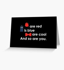 Dr. Who Poem Card/ Poster/ Pring Greeting Card