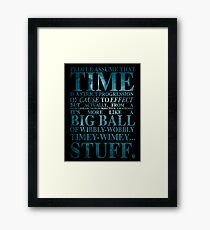 Dr Who Quote - David Tennant Framed Print