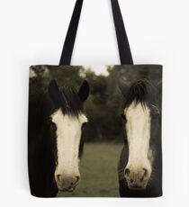 Two Horses Tote Bag