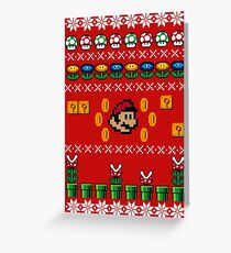 Super Mario Ugly Sweater Greeting Card