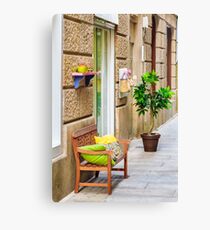 Boutique Entrance Canvas Print