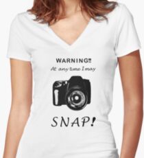 Snap! Women's Fitted V-Neck T-Shirt