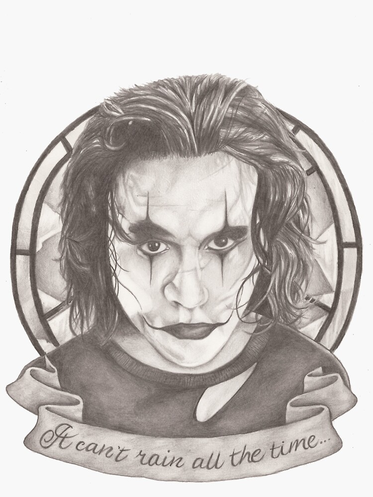 &ldquo;The Crow&rdquo; Sticker by JadeJonesArt | Redbubble