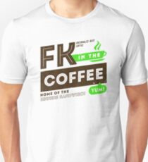 Deadly Premonition - FK In The Coffee Official Tee (Brown / Green) Unisex T-Shirt
