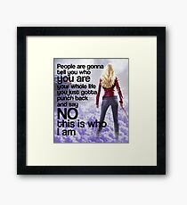 Emma Quote poster Framed Print