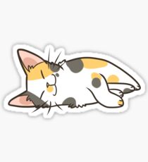 Sleeping Calico Sticker