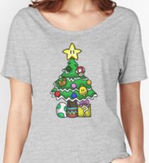 Super Mario - Mushroom Kingdom Christmas Women's Relaxed Fit T-Shirt