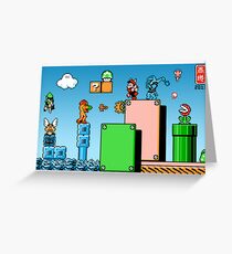 Retro childhood mashup Greeting Card