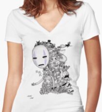 Hayao Miyazaki Tribute #2 Women's Fitted V-Neck T-Shirt