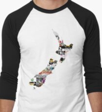 NZ Craft Beer Men's Baseball ¾ T-Shirt