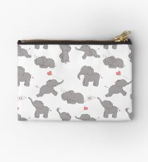 Cute and funny elephants Studio Pouch