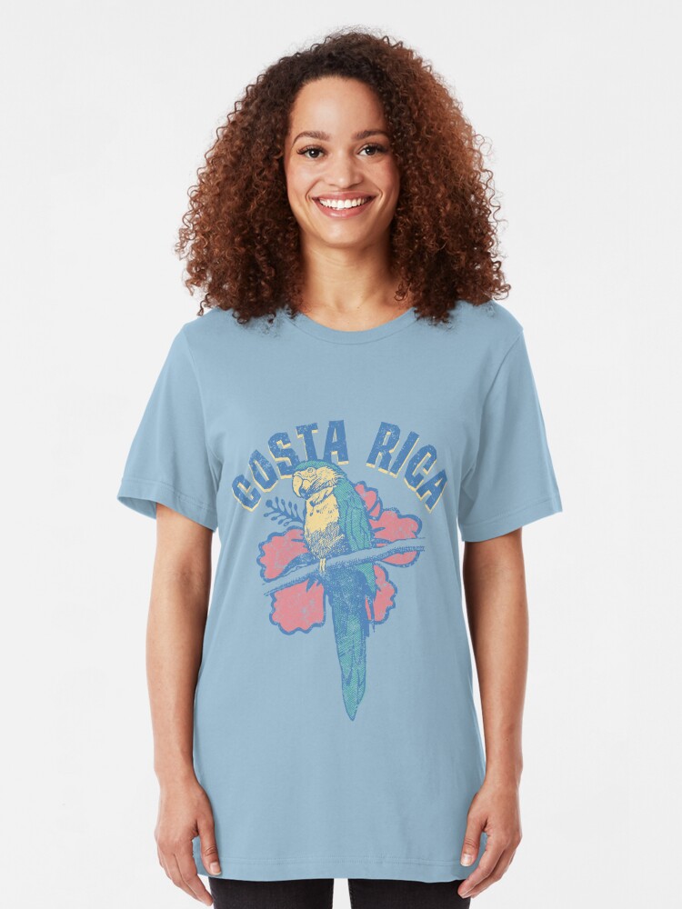 Alternate view of Costa Rica Parrot Slim Fit T-Shirt