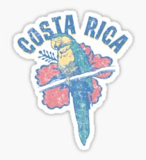 Costa Rica Parrot Sticker