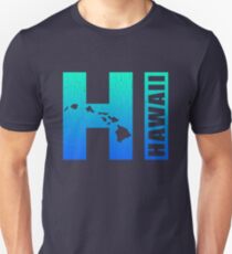Big Blue Hawaii (Distressed Design) Unisex T-Shirt