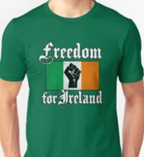 Camiseta ajustada Libertad para Irlanda (Vintage apenado)