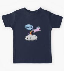 Toot! Cute Unicorn Fart (Vintage Distressed Design) Kids Tee