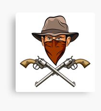 Bandit wit a Guns Canvas Print
