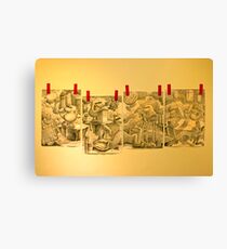Ecuadorian Humorous Panel Art Canvas Print