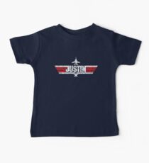 Custom Top Gun Style Style - Justin Baby Tee