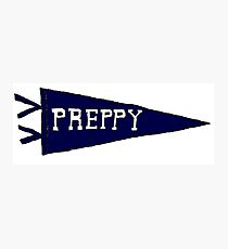 Preppy Pennant (Navy) Photographic Print