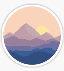 Chill Mountain Horizon Sticker