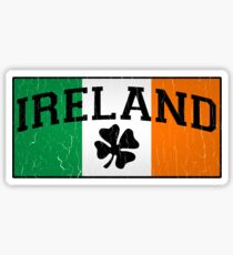 Vintage IRISH Flag (Distressed Design) Sticker