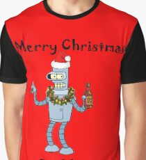 Christmas Robot Graphic T-Shirt