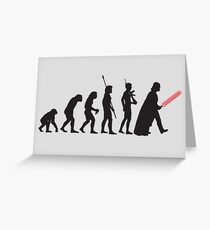 THE STAR WARS EVOLUTION Greeting Card