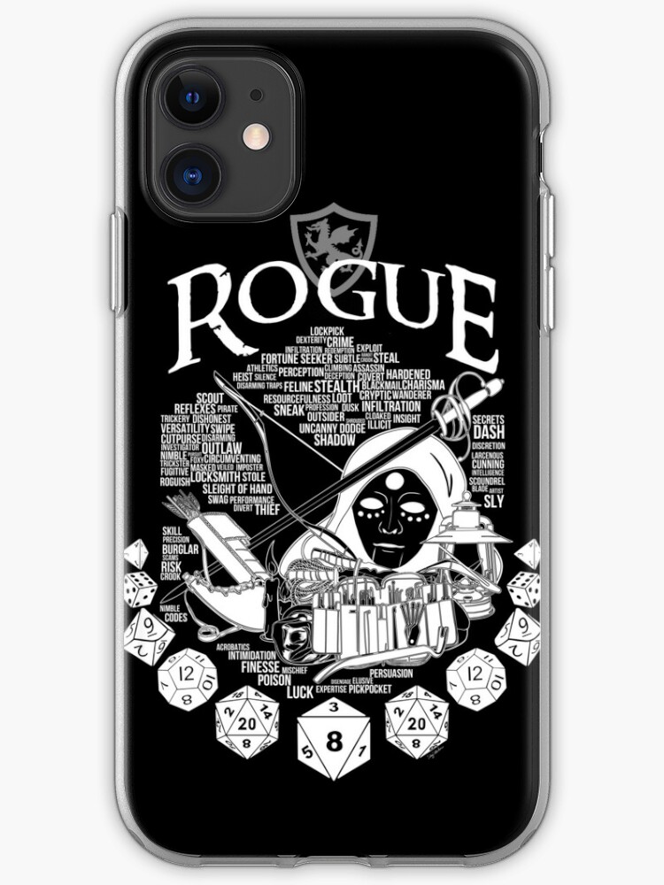 Rpg Class Series Rogue White Version Iphone Case Cover By Milmino Redbubble