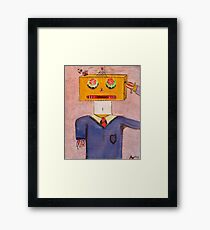 Middle Aged Robot Framed Print