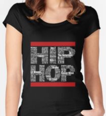 Hip Hop in Black Women's Fitted Scoop T-Shirt
