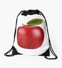 Red Apple Drawstring Bag