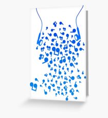 Earphones Greeting Card