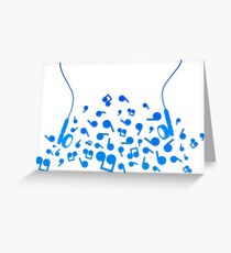 Earphones Greeting Card