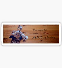 "Not to get hit is the ART of boxing" Sticker