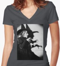 bad witch Women's Fitted V-Neck T-Shirt