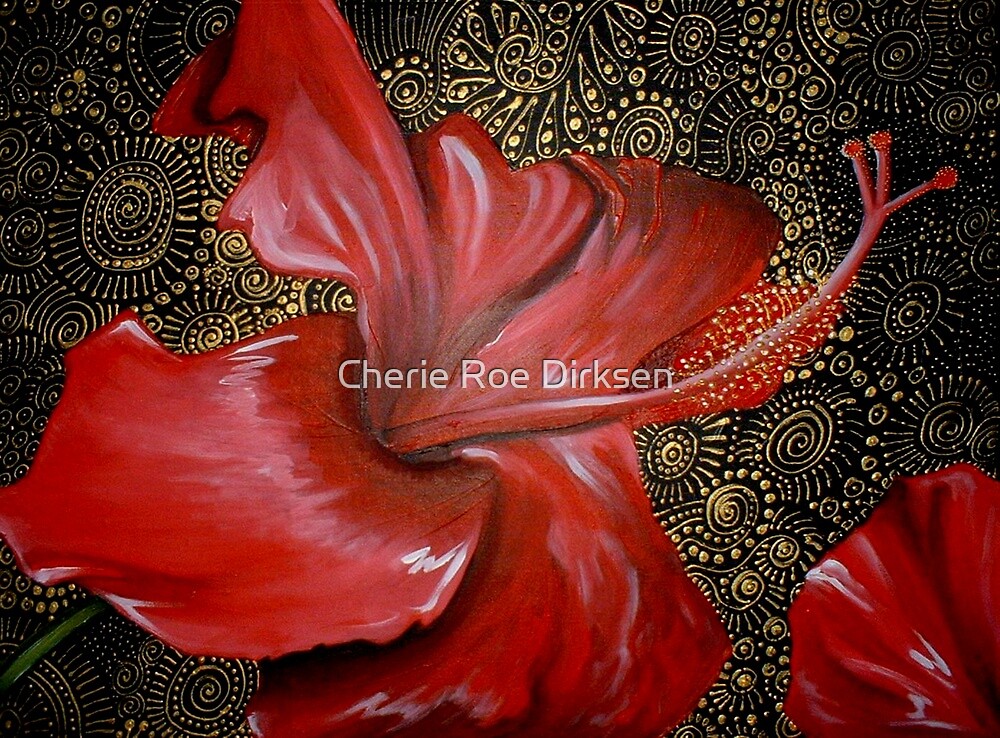 Red Hibiscus by Cherie Roe Dirksen