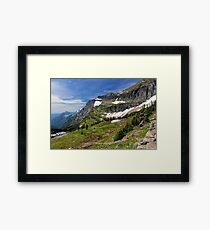 Goat Trail in the Rocky Mountains Framed Print