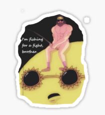 Macho Man + sun Sticker