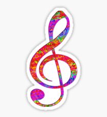 Psychedelic Music Symbol Sticker