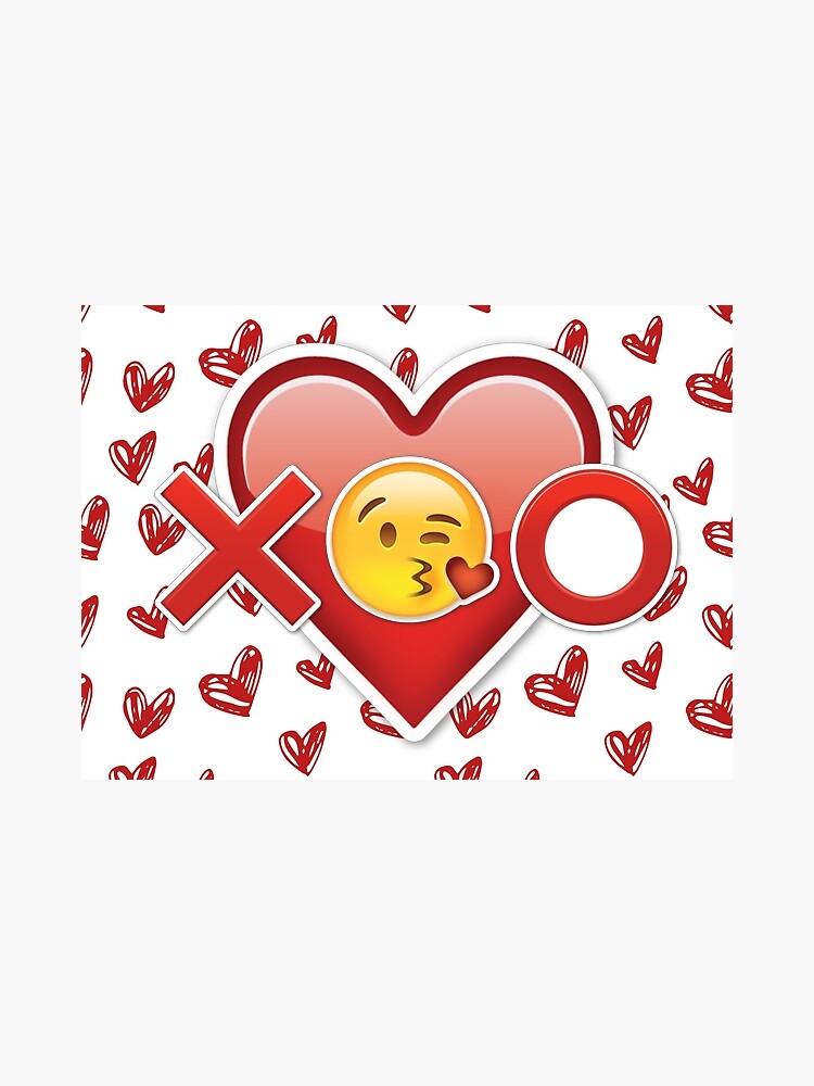 "Emoji Hugs & Kisses" Sticker by popular Redbubble