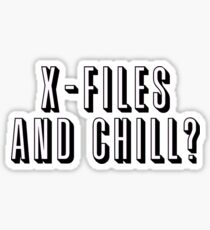 X-Files and Chill Sticker