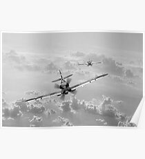 RAAF Spitfire "Infirmière grise" Poster