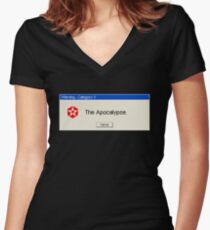 The Apocalypse - Cancel? Women's Fitted V-Neck T-Shirt